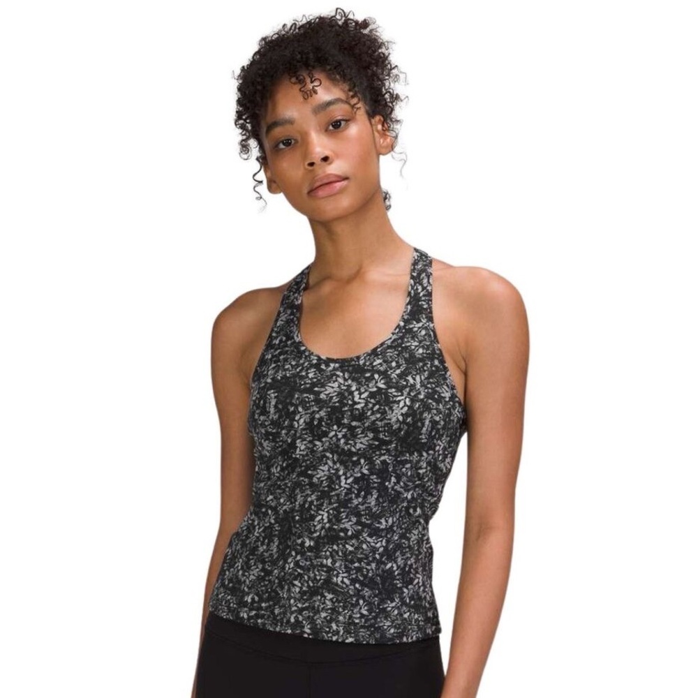 Lululemon Cool Racerback Short Tank *Nulu Size 4/Small‎ Blossom Overlay